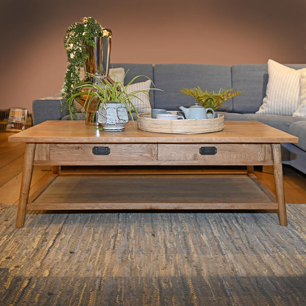 Eclectic Two Drawer Coffee Table